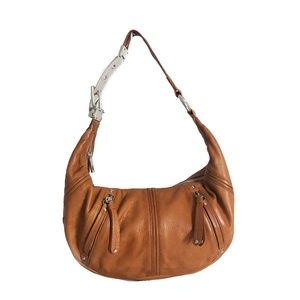 Junior Drake Bag Saddle Leather Hobo Zippers Shoulder Bag